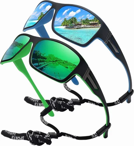 Gafas de sol Polaroid, gafas de ciclismo para hombre, gafas deportivas,  gafas militares tácticas 5 en 1 para ciclismo, conducción, senderismo,  pesca