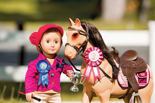 Our Generation Poseable 20 Horse - Morgan Con Accesorios Par