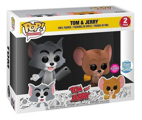 Funko Pop Tom Y Jerry 2 Pack Flocked Exclusivo