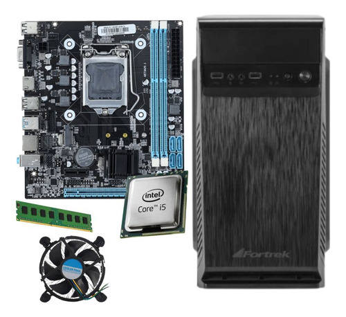 Pc Cpu Intel I5 3470 Placa H61 4gb Ssd 240gb