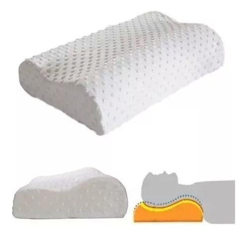 Almohada Cervical Viscoelástica Flex Memoria Dormir Descanso