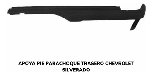 Apoya Pie Plástico Parachoque Trasero Chevrolet Silverado 07