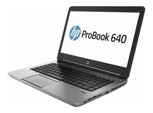 Imagen 3 de 4 de Laptop HP ProBook 640 G2 negra 14", Intel Core i7 6600U 16GB de RAM 1TB HDD, Intel HD Graphics 520 Windows 10 Pro