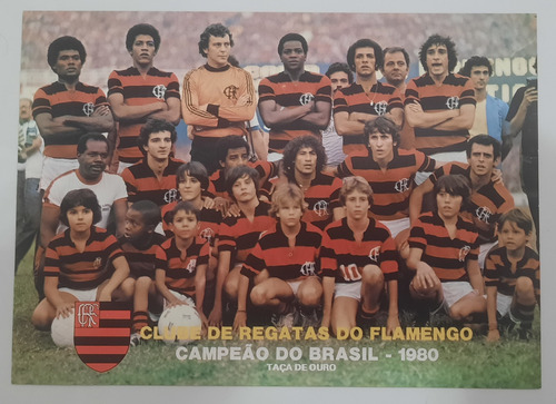 Pôster Flamengo Campeão Do Brasil 1980 