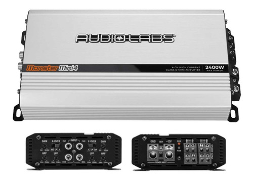 Amplificador Audio Labs 4 Canales Mini 2400w Monstermini4