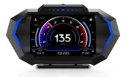 Car HUD AP6 – Display Head-up OBD E GPS, Doppio Sistema, Compatibile Con Il 98% Delle Auto, Con Luce Ambiente