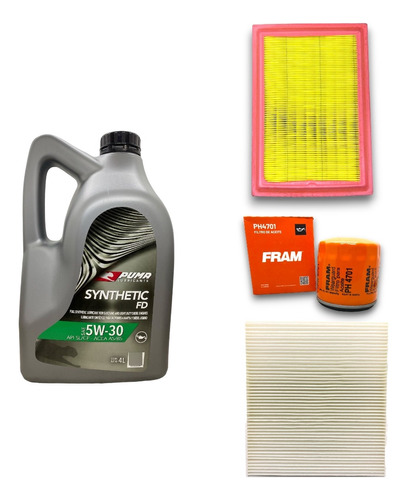 Kit Service Filtros Y Aceite Puma Sintetico Cobalt Prisma 