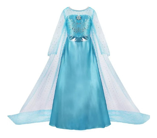 Disfraz Niña Elsa Frozen, 5/6, 7/8 Años