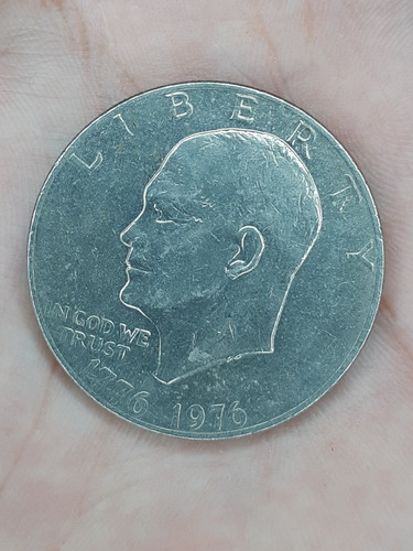 Moneda Genuina Liberty 1776-1976 Autentica E Pluribus Unum