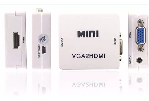 Adaptador Conversor De Vga A Hdmi Con Alimentacion