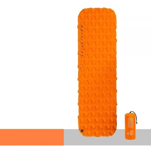 Naturehike - Colchoneta Inflable Ultraligera 1 Plaza Naranja