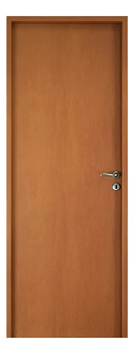 Puerta Placa Oblak Practika Curupi Mm E 80/10 Interior Color Curupí Izquierda