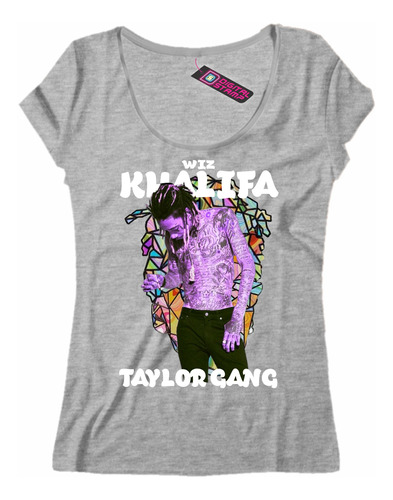 Remera Mujer Wiz Khalifa Taylor Gang Rap 13 Dtg Premium