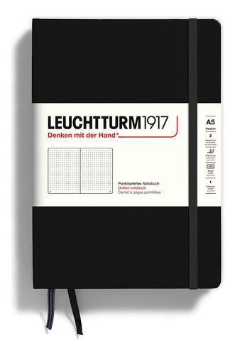 Leuchtturm1917 - Cuaderno Mediano De Tapa Dura Con Puntos A5