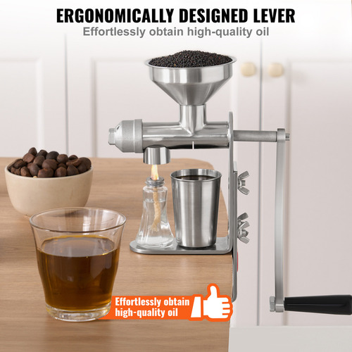 Vevor Prensa Aceite Manual Extractor Acero Inoxidable Sus304