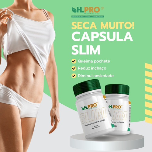 4 Frascos Slim - Hl Pro - Seu Aliado Ideal Na Gestão Do Peso Sem Sabor