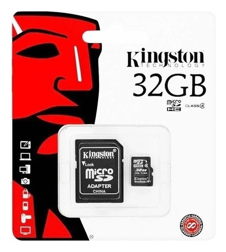 Cartão de memória Kingston SDC4 com adaptador SD 32GB
