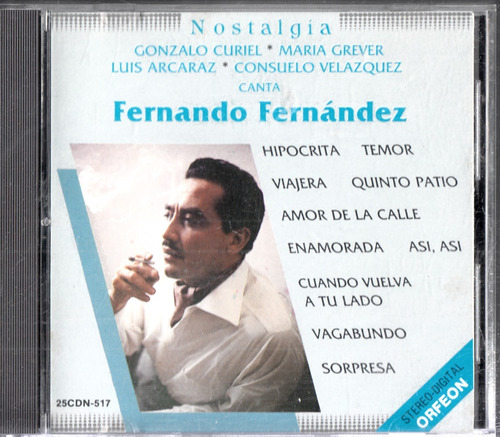 Fernando Fernandez. Nostalgia Cd Original Usado Qqa. Mz