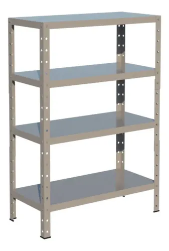 Estante Prateleira Aço Baixa Cinza 4 Bandejas 30cm X 65cm | Frete