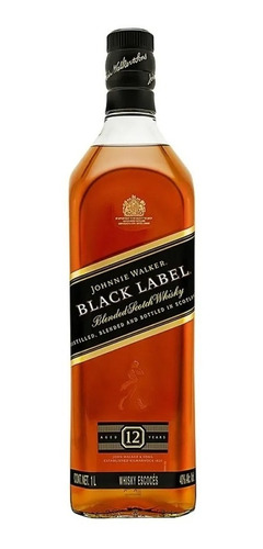 Whisky Johnnie Walker Black Label 12 Años 1 Litro