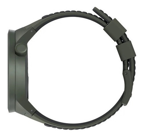Imagen 3 de 3 de Reloj Swatch Hombre Verde Big Bold So27m100 Malla Silicona