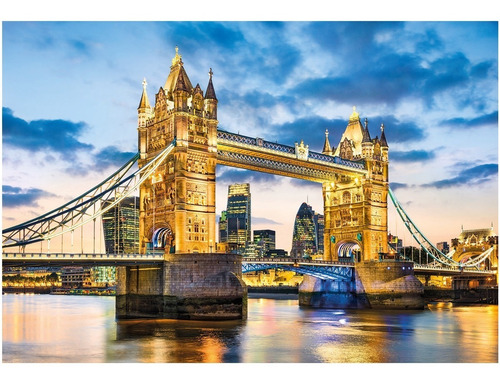 Puzzle Rompecabeza Tower Bridge Atardecer X 2000 Clementoni