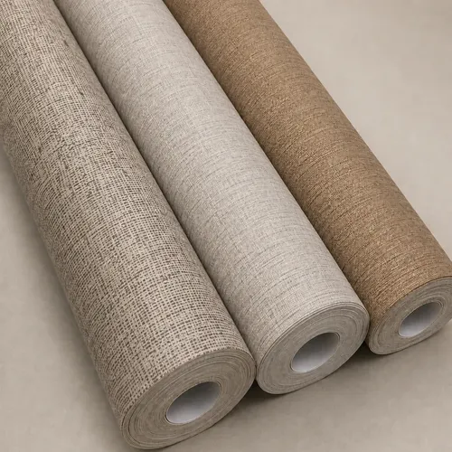 Papel De Parede Linho Texturizado Lavável  Autocolante 10m