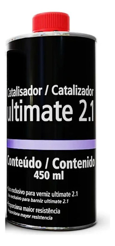 Catalisador Verniz Ultimate2.1  450ml Maxi Rubber