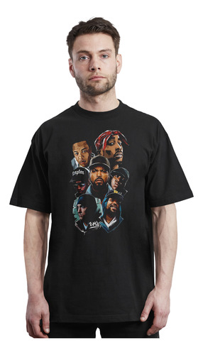 Tupac - Dr Dre - Eminem - Collage - Polera - Hip Hop