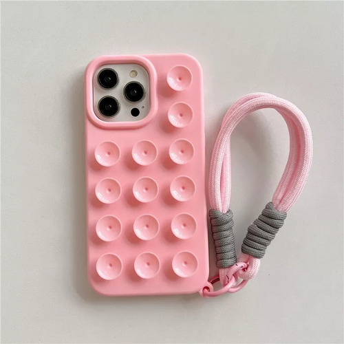Funda De Silicona Con Ventosa Para iPhone