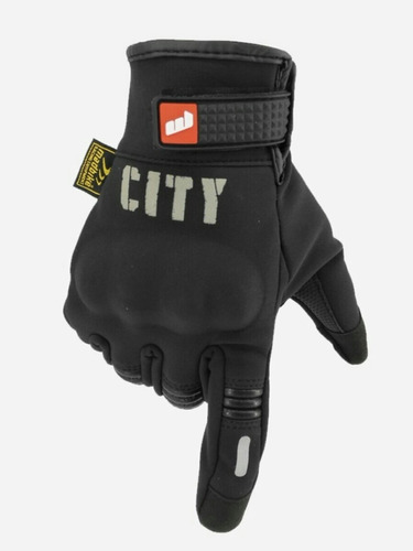 Guantes City Semi Impermeable Táctil Protección Moto