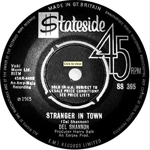 Del Shannon - Stranger In Town, 12  Single