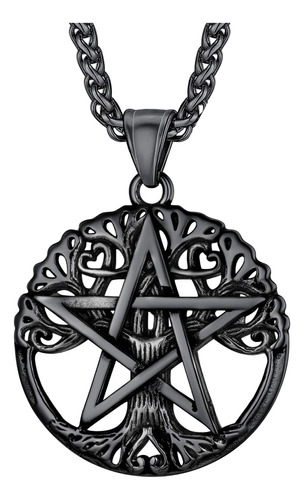 U7 Wiccan - Collar Pagano Colgante Para Hombre Y Mujer, Ace.