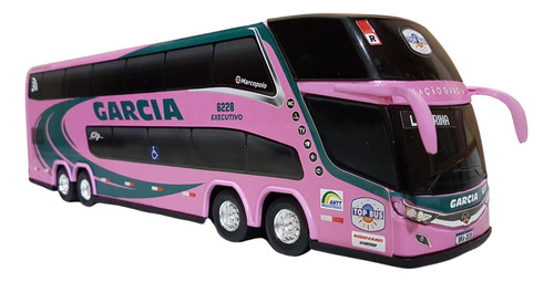 Carrinho Ônibus Garcia Rosa 2 Andares 1:43