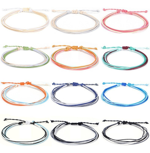 10 Lindas Tobilleras Casuales Playero Estilo Bohemio T108
