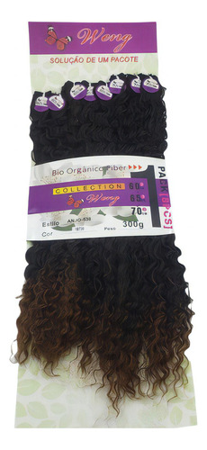 Cabelo Organico Cacheado Anjo Collection Weng Entrelace 70cm