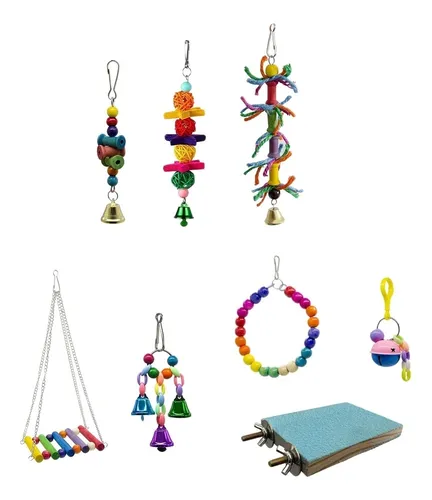 Paquete De 8 Juguetes Coloridos Para Colgar En Forma De Paquete De 8 Juguetes Coloridos Para Colgar En Forma De