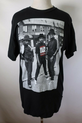 Camiseta Negra Run D M C Hip Hop  Importada Usa Talla Medium