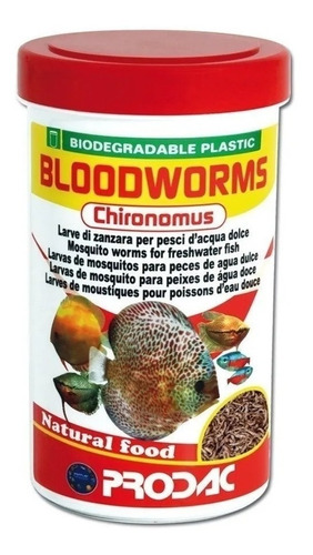 Alimento Peces Prodac Bloodworms Larva Mosquito 7gr 100ml