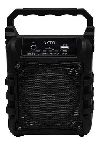 Parlante 6w Rms Bluetooth, Usb, Sd Y Radio Fm Vta Color Negro