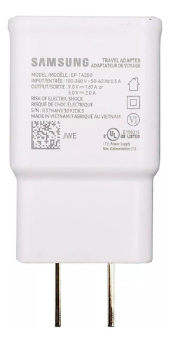 Carregadore Samsung Ep-ta200 Usb Turbo Branco