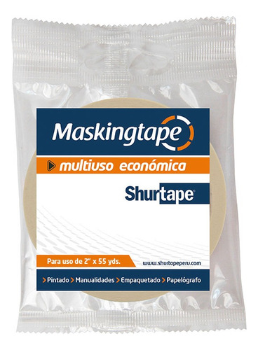 Cinta Masking Tape Multiuso Eco (bolsa) 2  X 55 Yd X 24 Rlls