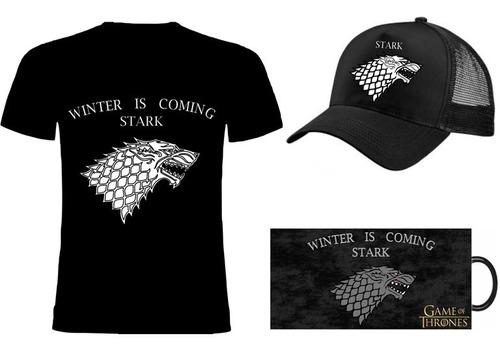 Game Of Thrones Combo Mugs + Gorra + Camiseta
