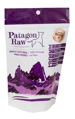 Snack Natural Para Perros Patagon Raw Pavo Pethome Chile