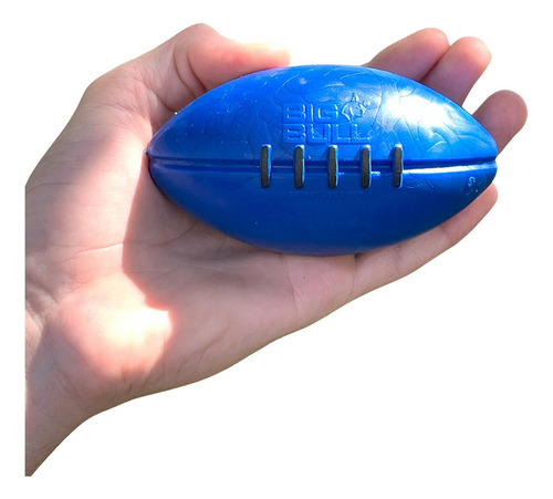 Brinquedo Bola Futebol Americano Cachorro Mordedor Cor Azul
