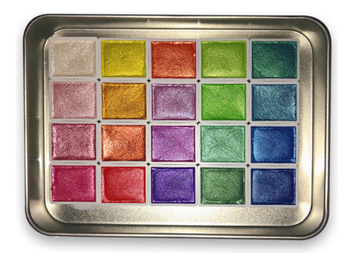 Set De Pinturas De Acuarela W 20 Colores Pearl Soli 9005