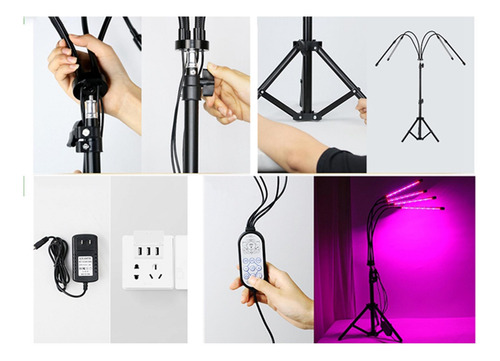 Lámpara Led Light De Completo Para Plantas De Interior Con