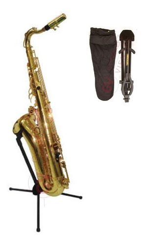 Pie Hercules Ds432b Travlite Para Saxo Tenor + Funda