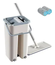 Comprar Trapeador Balde Escurridor 2 Mopas Limpieza 360 Paños Plana