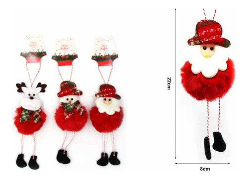 Pack 03 Adorno Árbol De Navidad Colgantes